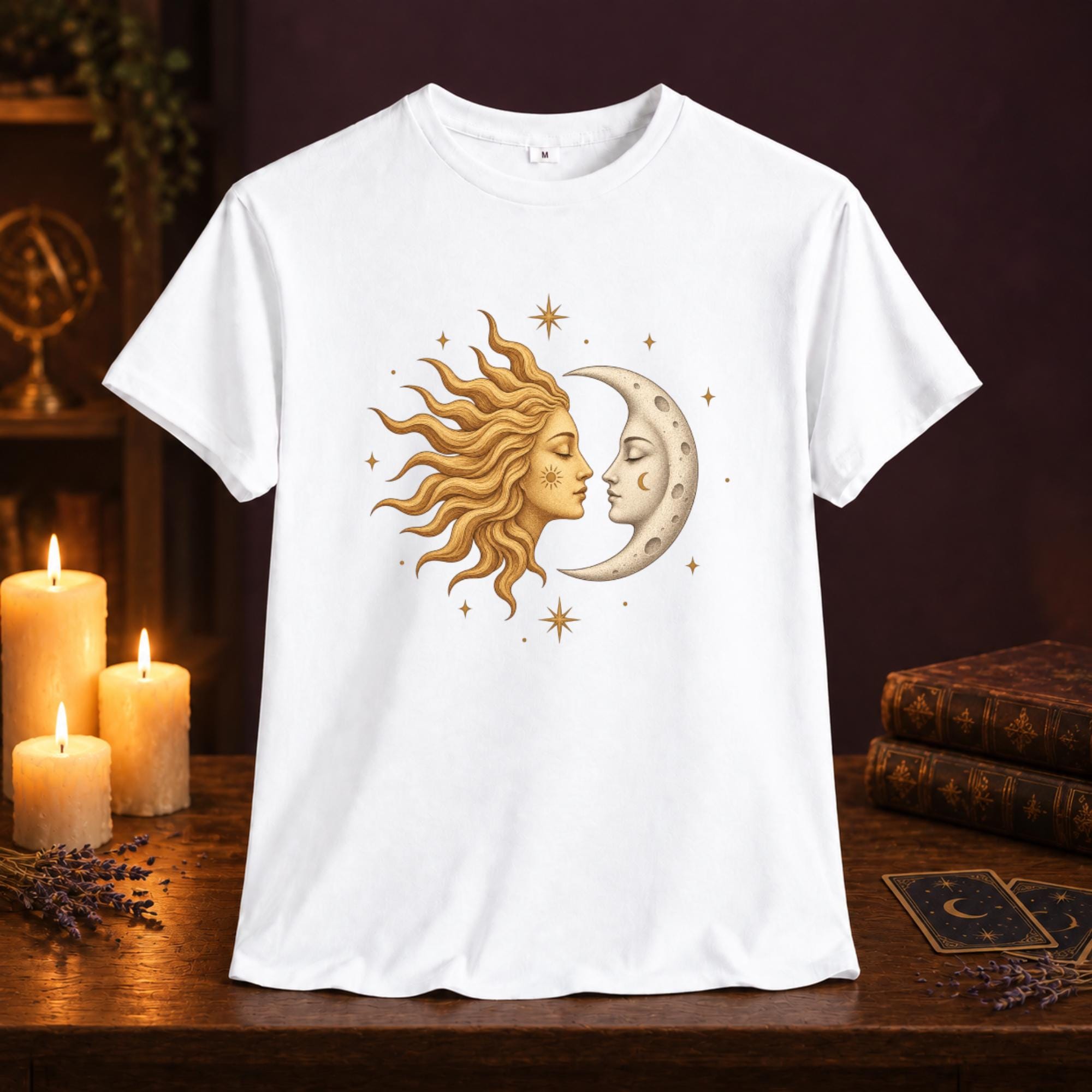 T-Shirt Soleil et Lune Femme