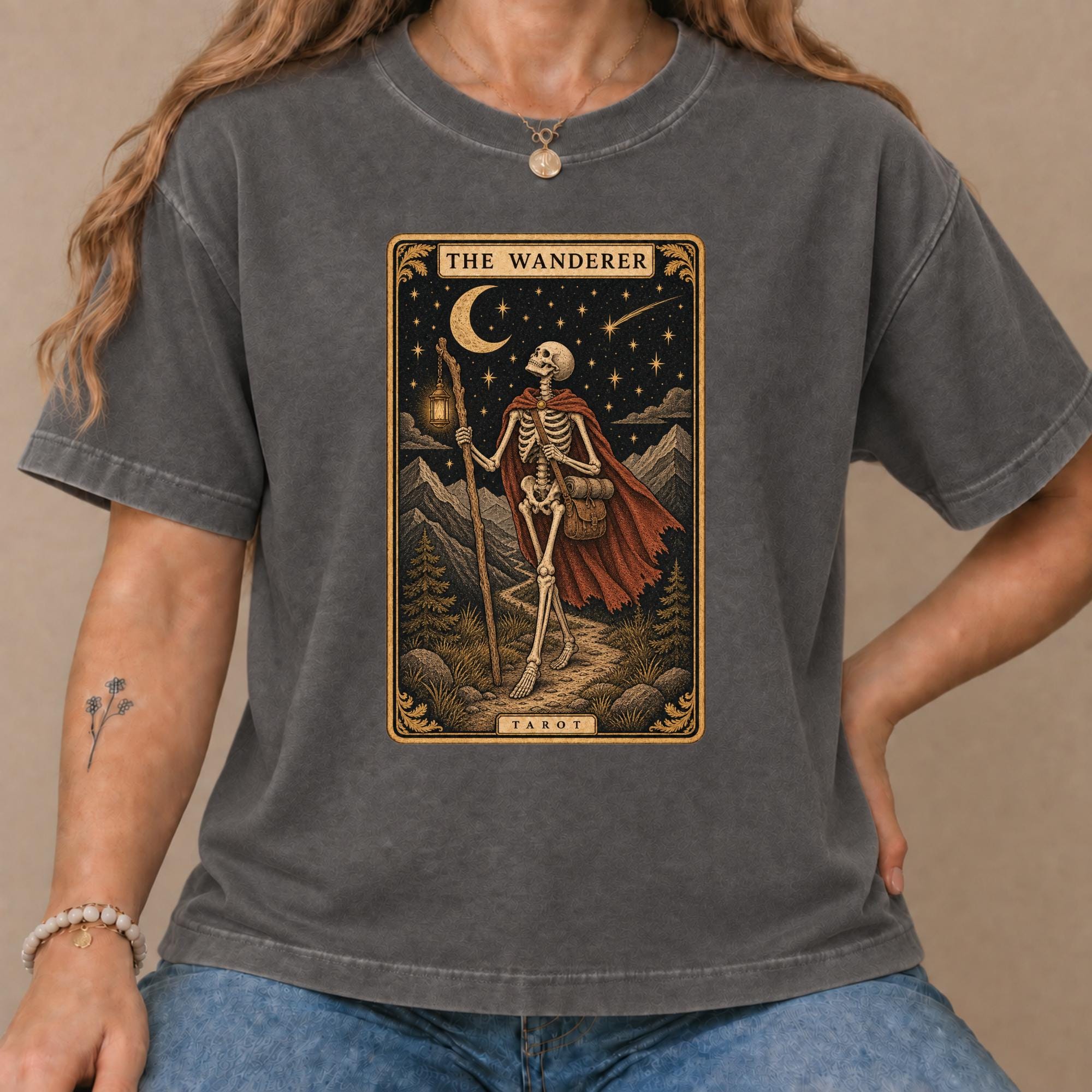 T-shirt Tarot Squelette